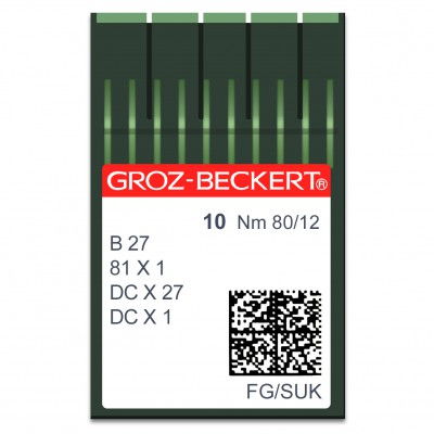 GROZ-BECKERT B 27/SY 6120/MY 1023 FG N80 Aiguilles machine à coudre 6646