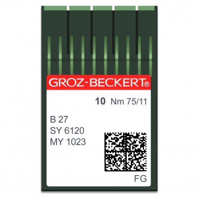 GROZ-BECKERT B 27/SY 6120/MY 1023 FG N75 Aiguilles machine à coudre 6645