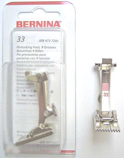 BERNINA PIED 9 NERVURES N33 (130) Pied de biche - Pieds presseurs / Semelles 3922