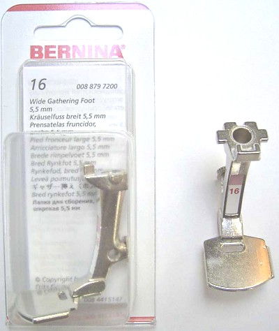 BERNINA PIED FRONC 5,5 N16 LARG (130) Pied de biche - Pieds presseurs / Semelles 3971