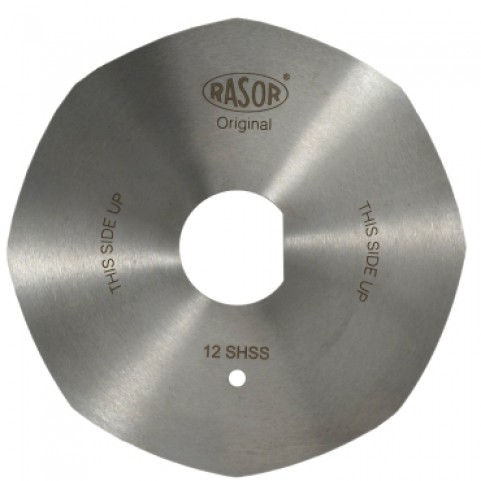 Lame RASOR 12SHSS, 8-bords, HSS acier - Octogonal - Diamètre : 120 mm - 4,7 in
