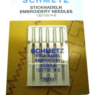 SCHMETZ 705H-E - NM75 - 5 Aiguilles Aiguilles universelles (130/705H)
