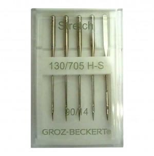 GROZ-BECKERT 130/705 H-S - STRETCH NM90 - 5 Aiguilles Aiguilles universelles (130/705H)