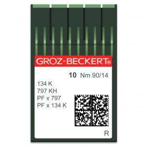 GROZ-BECKERT 134 K - N90 - 100pcs Aiguilles machine à coudre industrielles 134 LR/K