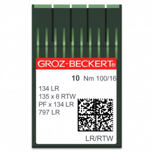 GROZ-BECKERT 134 LR /134 LRS /797 LR - N°100 - 10pcs Aiguilles machine à coudre industrielles 134 LR/K