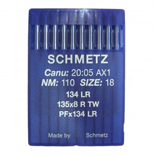 SCHMETZ 134 LR / 135X5 LR - NM110 - 10pcs Aiguilles machine à coudre industrielles 134 LR/K