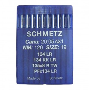 SCHMETZ 134 LR / 135X5 LR - NM120 - 10pcs Aiguilles machine à coudre industrielles 134 LR/K