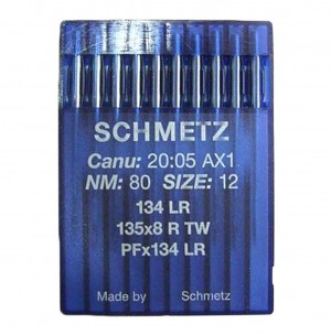 SCHMETZ 134 LR / 135X5 LR - NM80 - 10pcs Aiguilles machine à coudre industrielles 134 LR/K