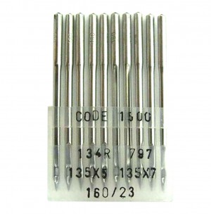 GROZ-BECKERT 134 /135x5 /134x7 /797 - LR - N°160 - 10pcs Aiguilles machine à coudre industrielle 134 R 135x5 DPx5 (grand talon)