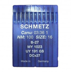 SCHMETZ B27 / DCX27 / MY1023 - NM100 - 10pcs Aiguilles Surjeteuse Industrielle B27