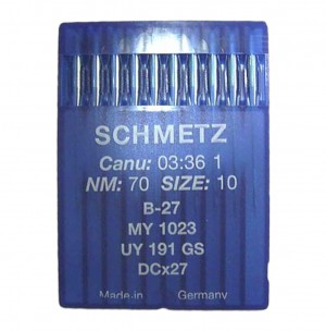 SCHMETZ B27 / DCX27 / MY1023 - NM70 - 10pcs Aiguilles Surjeteuse Industrielle B27