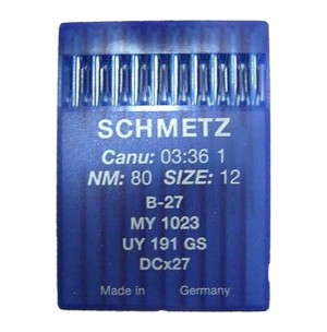 SCHMETZ B27 / DCX27 / MY1023 - NM80 - 10pcs Aiguilles Surjeteuse Industrielle B27