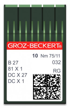 GROZ-BECKERT B 27/SY 6120 - N75 - 100pcs Aiguilles Surjeteuse Industrielle B27