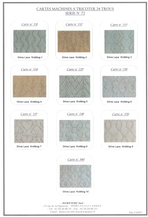 SILVER  Accessoires machine à tricoter