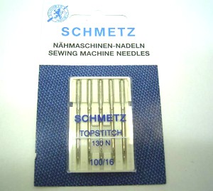 SCHMETZ 130N TOP STITCH - NM100 - 5pcs Aiguilles machine à coudre