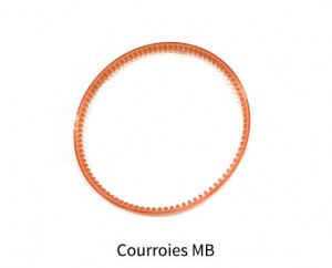  Courroie crantée 200mm Courroies MB (Crantée / orange)
