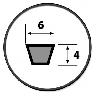  6x4x240 Courroies trapézoïdale 6x4x240 à 6x4x900 machine à coudre