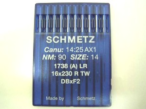 SCHMETZ 1738LR /287WHLR - NM90 - 100pcs Aiguilles machine à coudre