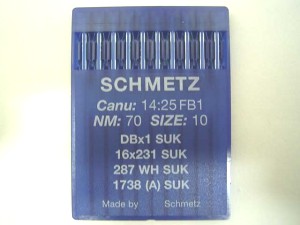 SCHMETZ 1738 SUK /287 WH SUK - NM70 - 10pcs Aiguilles machine à coudre
