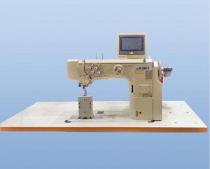 JUKI PLC-27600RDV8-HMC Machine à coudre industrielle à triple entrainement à pilier