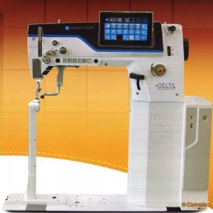 COMETA VCA40 XXS MOD 02 Machine à coudre industrielle à triple entrainement à pilier