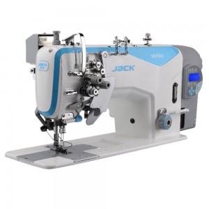 JACK 58420 Machine à coudre industrielle double entraînement par aiguille
