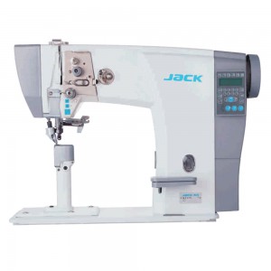 JACK 6681 Machine à coudre industrielle à triple entrainement à pilier