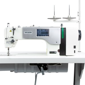 ZOJE A9200L Machine à coudre industrielle Piqueuse plate avec coupe fils