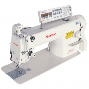 SUNSTAR KM 235A-7S Machine à coudre industrielle Piqueuse plate avec coupe fils