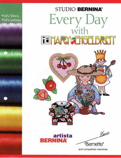 BROTHER EVERY DAY WITH MARY E. 143 Cartes / cd de broderies 2392