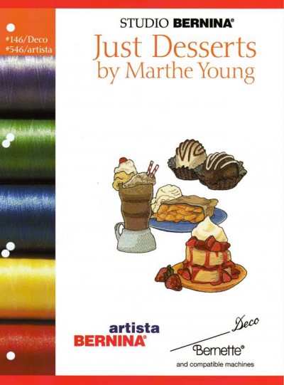 BROTHER JUST DESSERTS BY M. YOUNG 146 Cartes / cd de broderies 2393