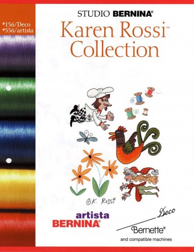 BROTHER KAREN ROSSI COLLECTION 156 Cartes / cd de broderies 2400