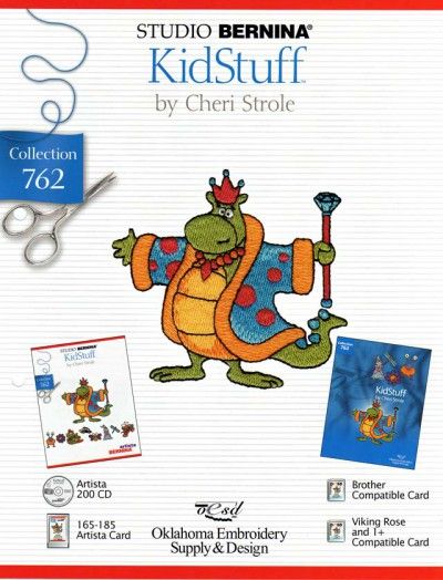 BROTHER KIDSTUFF BY CHERI STROLE 762 Cartes / cd de broderies 2404