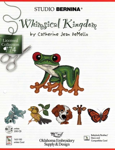 BROTHER WHIMSICAL KINGDOM 774 Cartes / cd de broderies 2415