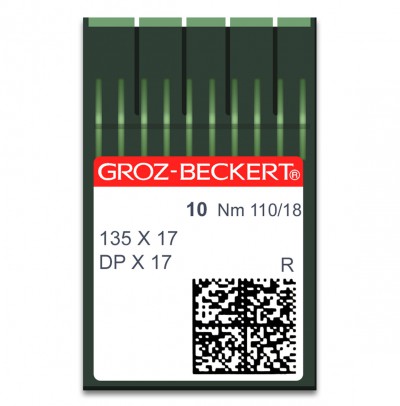 Aiguilles machine à coudre 135x17 /DPx17 - N°110 - 10pcs GROZ BECKERT/SCHMETZ