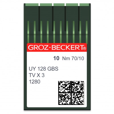 GROZ-BECKERT UY 128 GBS N80 Aiguilles machine à coudre 6673