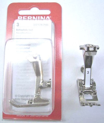 BERNINA PIED BOUTONNIERE N3 (1008) Pied de biche - Pieds presseurs / Semelles 3569