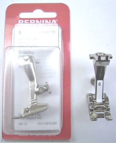 BERNINA PIED A BRODER N6 (1008) Pied de biche - Pieds presseurs / Semelles 3572