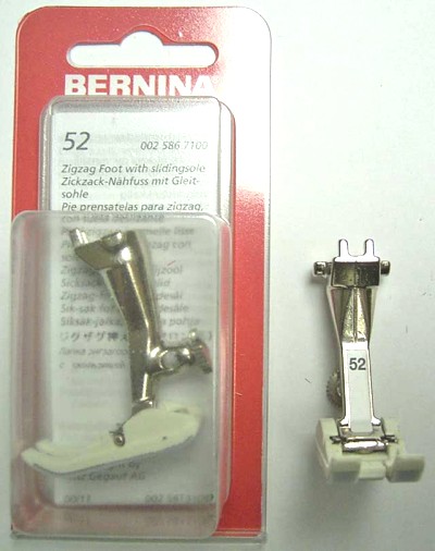 BERNINA PIED ZIGZAG TEFLON N52 (1008) Pied de biche - Pieds presseurs / Semelles 3577