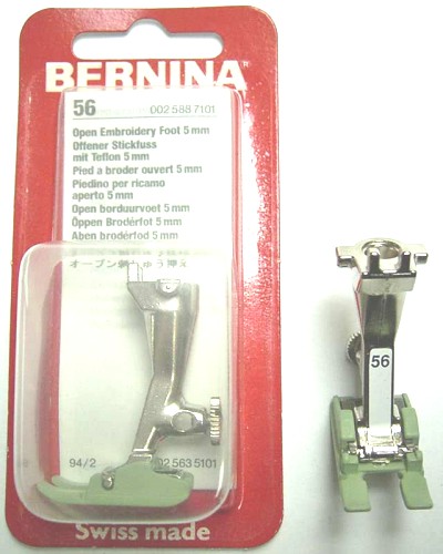 BERNINA PIED BRODER TEFLON N56 (1008) Pied de biche - Pieds presseurs / Semelles 3580