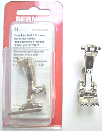 BERNINA PIED 5 NERVURES N31 (1008) Pied de biche - Pieds presseurs / Semelles 3582