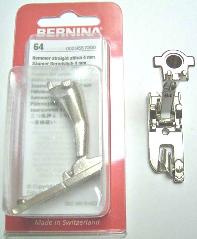 BERNINA PIED OURLEUR PD 4MM N64(1008) Pied de biche - Pieds presseurs / Semelles 3634