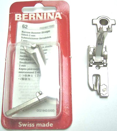 BERNINA PIED OURLEUR PD 2MM N62(1008) Pied de biche - Pieds presseurs / Semelles 3636