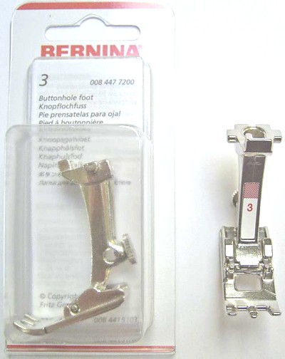 BERNINA PIED A BOUTONNIERE N(130) Pied de biche - Pieds presseurs / Semelles 3898