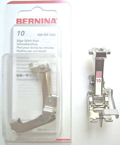 BERNINA PIED BORD. ETROITE N10 (130) Pied de biche - Pieds presseurs / Semelles 3905