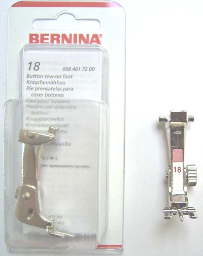 BERNINA PIED BOUTON N18 (130) Pied de biche - Pieds presseurs / Semelles 3911