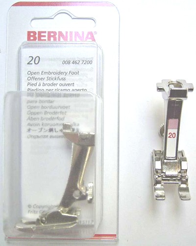 BERNINA PIED BRODER OUVERT N20 (130) Pied de biche - Pieds presseurs / Semelles 3912