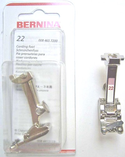 BERNINA PIED CORDON 3R. N22 (130) Pied de biche - Pieds presseurs / Semelles 3914