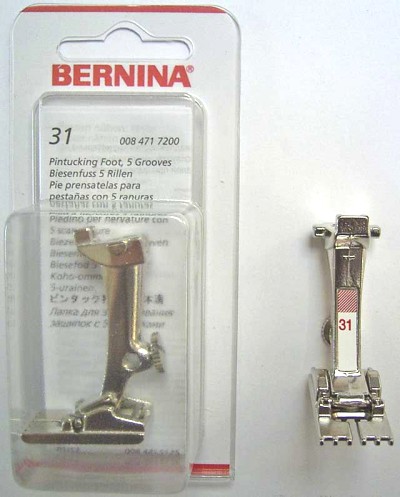 BERNINA 5 NERVURES N31 PIED DE BICHE BERNINA 5 NERVURES N31 (130) Pied de biche - Pieds presseurs / Semelles 3920