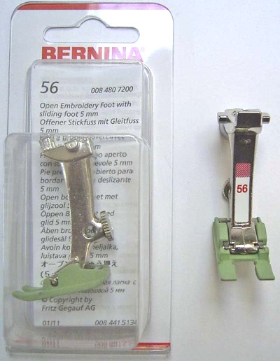 BERNINA PIED TEFLON BRO OUV N56 (130) Pied de biche - Pieds presseurs / Semelles 3928